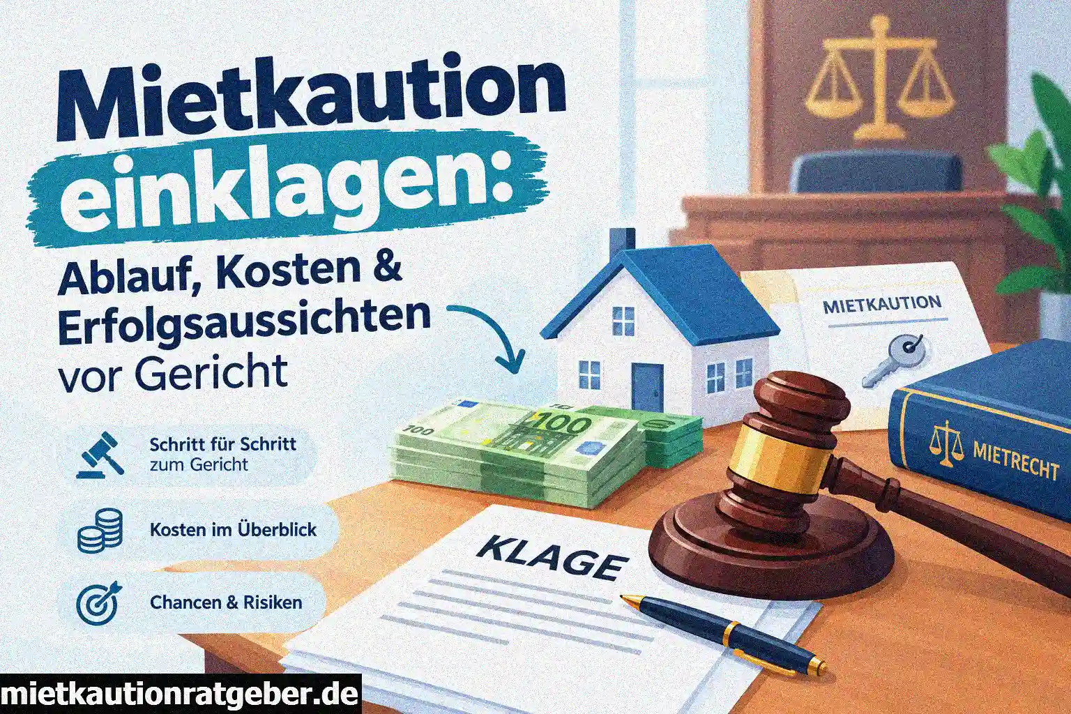 Mietkaution einklagen – Ablauf, Kosten und Erfolgsaussichten vor Gericht