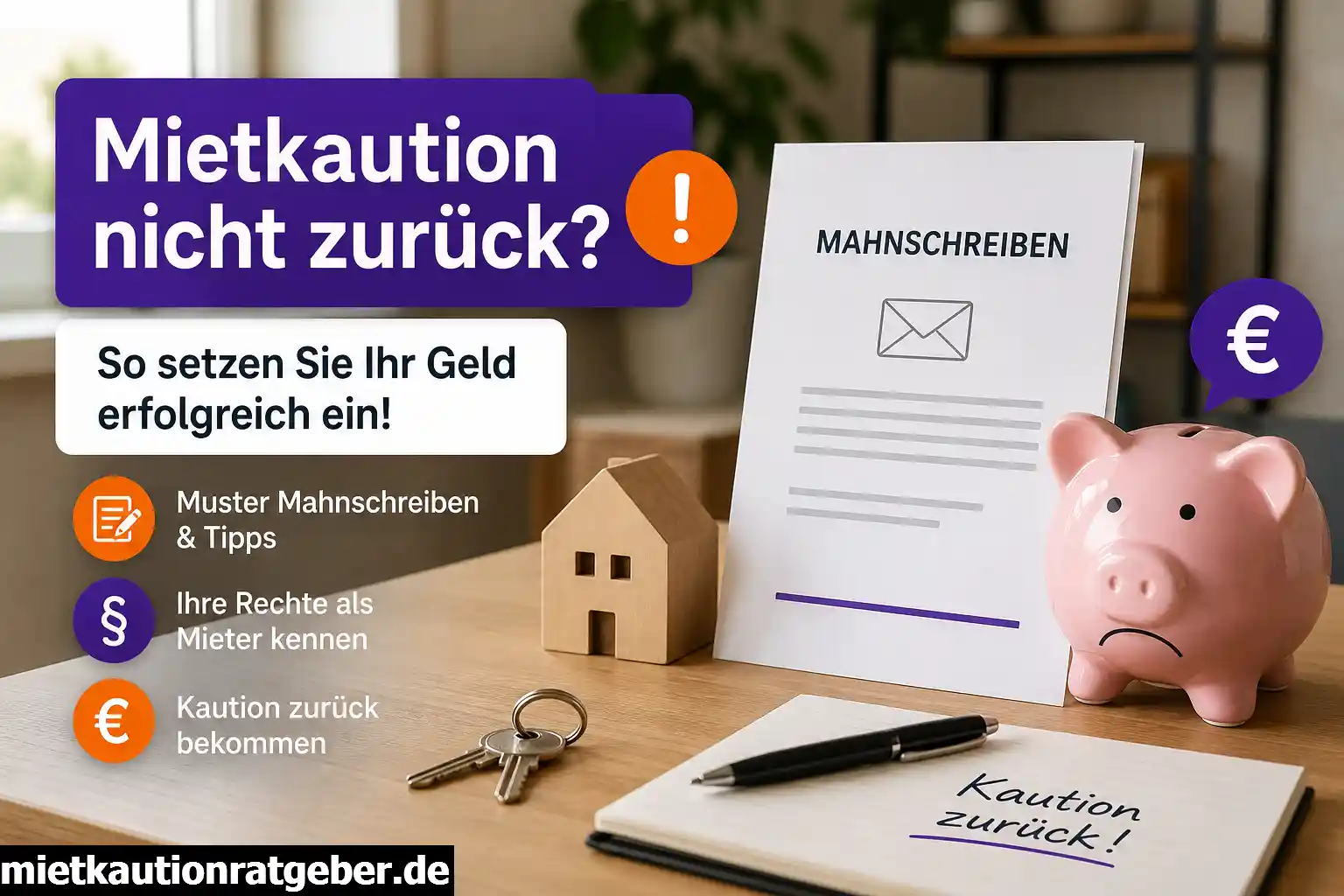 Mietkaution nicht zurückgezahlt: Unterlagen und nächste Schritte für den Mahnbescheid